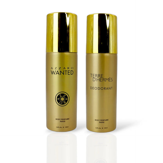 Pack Of Two Body Spray (Azzaro Wanted / Terre D’Hermes)
